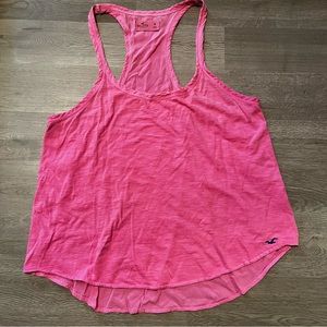 Pink Hollister Racerback Tank M